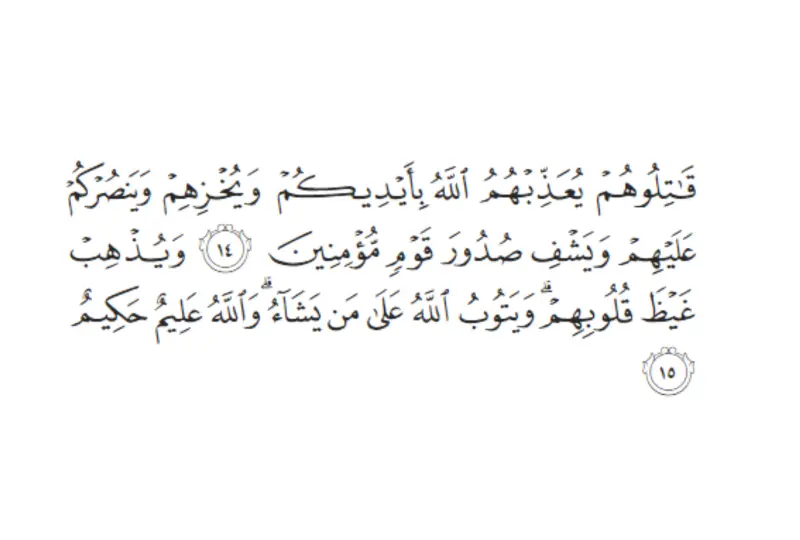 Surah Al-Tawbah, Ayah 14