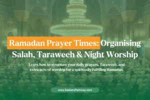 Ramadan Prayer Times & Spiritual Acts