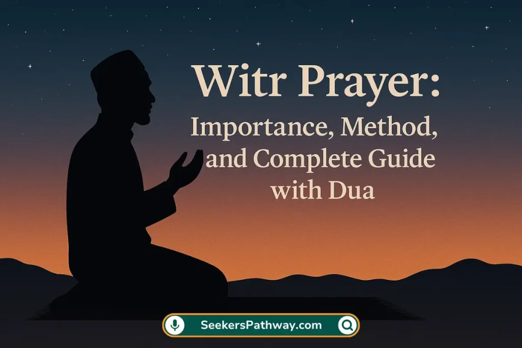 Witr Prayer Importance, Method & Complete Dua Guide