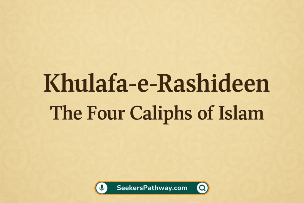 Khulafa-e-Rashideen 4 Caliphs of Islam